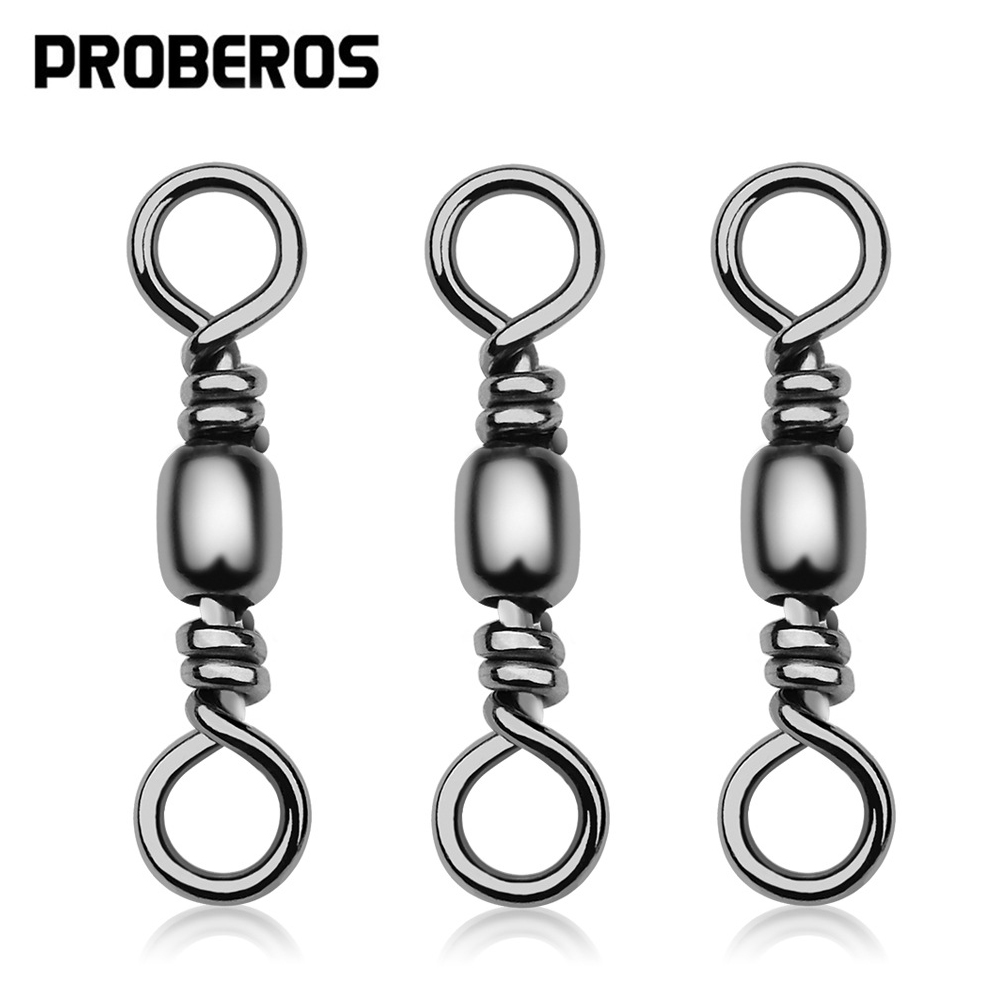 Freshwater Line - 100Pcs 낚시 회전 커넥터 배럴 스테인레스
