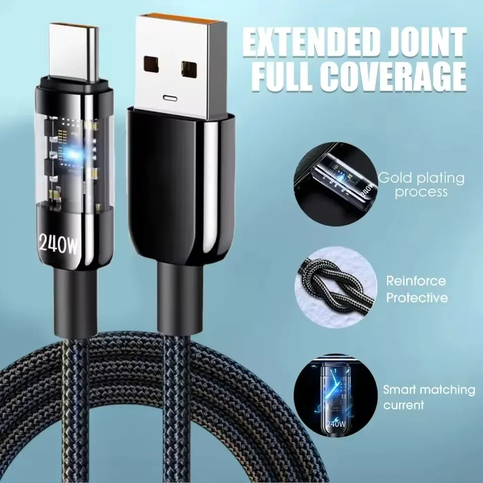 240W 듀얼 충전 케이블, Type-C to Type - Braided Line 리뷰 및 가격