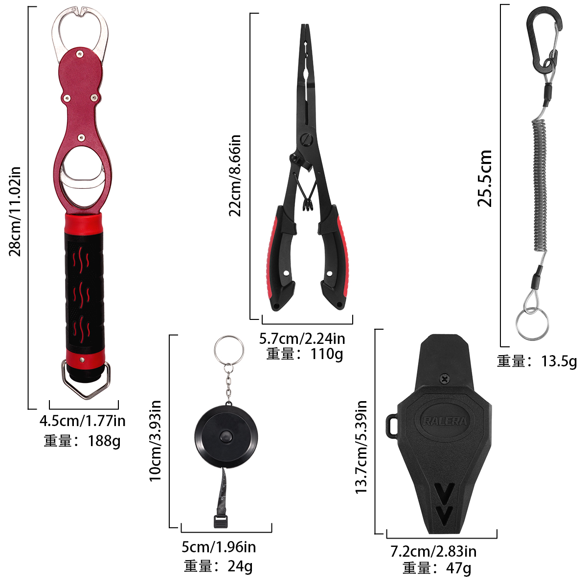 랄레라 낚시 도구 세트: 낚시용 플라이어, 물고기 잡는 - Fishing Line Cutter 리뷰 및 가격