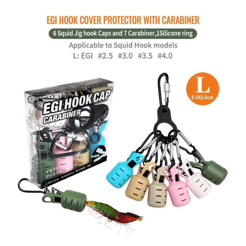 새로운 오징어 지그 미끼 보호기 키트 6pcs Webf - Fishing Line Dispenser 리뷰 및 가격